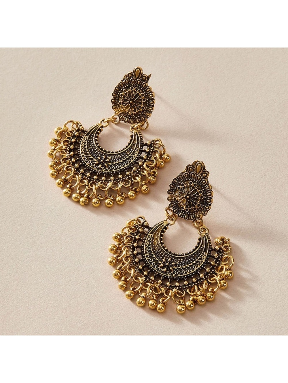 Bohemian Antique Gold Earrings